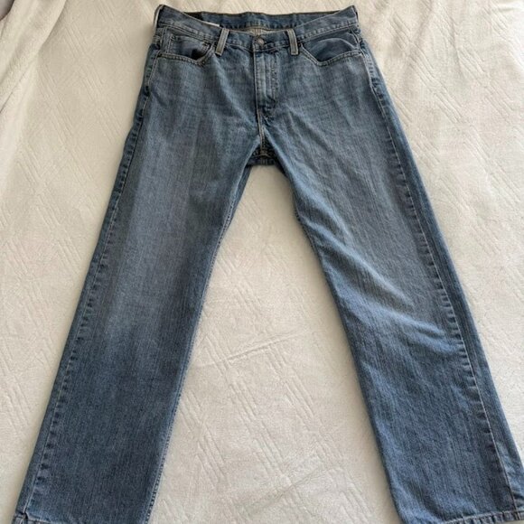 Levi's 569 Men's Jeans Size 32x32 Light Blue Loose Straight Fit 5-Pockets Denim - Picture 1 of 9